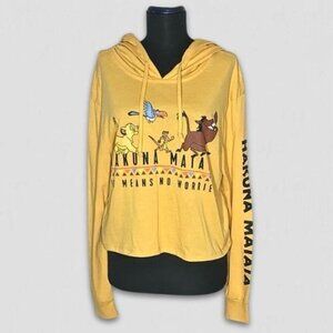Disney The Lion King Hakuna Matata Hooded Sweatshirt Gold XS